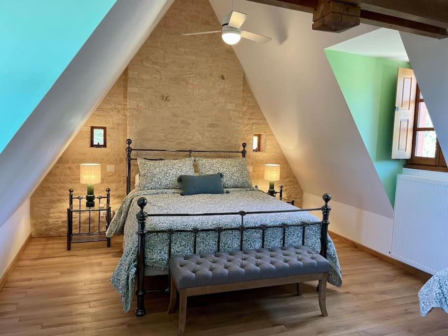Charming 19Th Century Farmhouse With Pool Vitrac  Exteriör bild